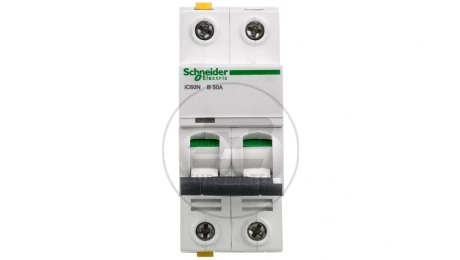 Wyłącznik nadprądowy 2P B 50A 6kA AC iC60N-B50-2 A9F03250
