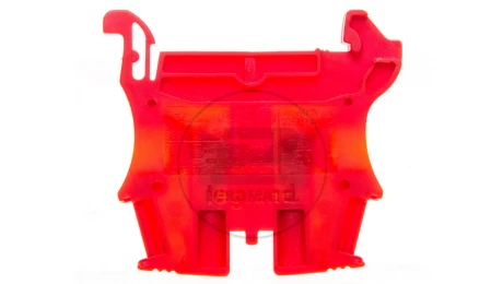 Złączka szynowa 2-przewodowa 4mm2 czerwony VIKING 037131