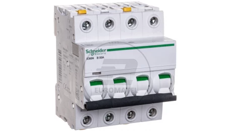Wyłącznik nadprądowy 4P B 50A 6kA AC iC60N-B50-4 A9F03450