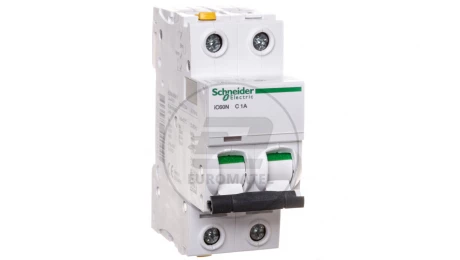 Wyłącznik nadprądowy 2P C 1A 6kA AC iC60N-C1-2 A9F04201