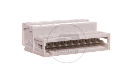 Gniazdo MCS-MINI Classic pinowe 10-torowe raster 3,5mm jasnoszare 734-310