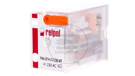 Przekaźnik przemysłowy 4P 6A 230V AC AgNi R4N-2014-23-5230-WT 860413
