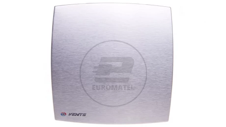 Wentylator osiowy fi 150 230V 24W 265m3/h 37dB z timerem szczotkowane aluminium 150LDATMET