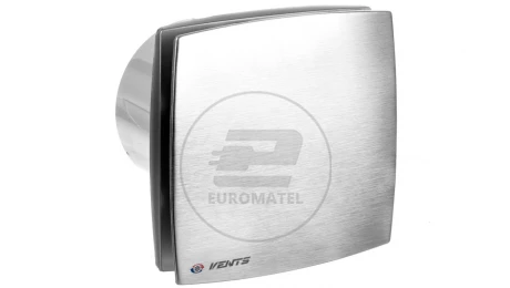 Wentylator łazienkowy fi 125 230V 16W 167m3/h 34dB standard szczotkowane aluminium 125LDAMET
