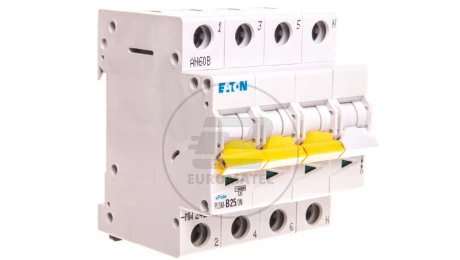 Wyłącznik nadprądowy 3P+N B 25A 10kA AC PLSM-B25/3N-MW 242519