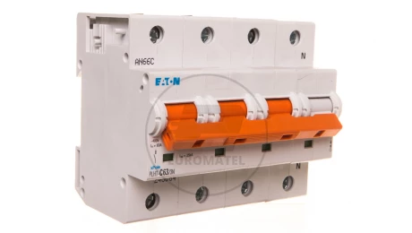 Wyłącznik nadprądowy 3P+N C 63A 25kA AC PLHT-C63/3N 248064
