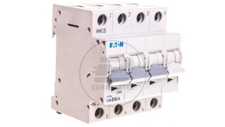 Wyłącznik nadprądowy 3P+N D 16A 10kA AC PLSM-D16/3N-MW 242566