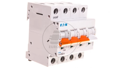 Wyłącznik nadprądowy 3P+N C 63A 10kA AC PLSM-C63/3N-MW 242549