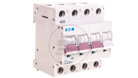 Wyłącznik nadprądowy 3P+N C 32A 10kA AC PLSM-C32/3N-MW 242546