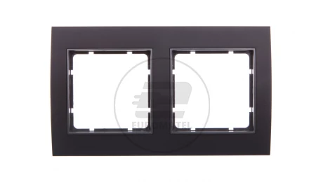 Berker B.3 Ramka podwójna aluminium czarny/antracyt 10123005