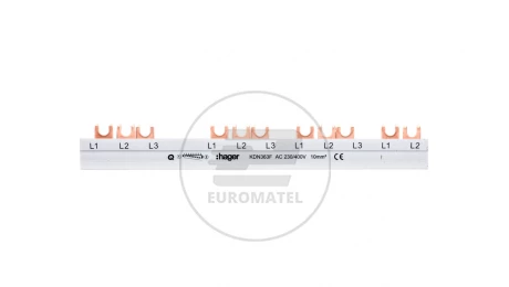 Szyna łączeniowa 3P 63A 10mm2 widełkowa (12mod.) KDN363F