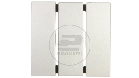 Berker B.7 Glas Klawisz potrójny do łącznika aluminium 16651404