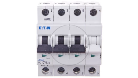Wyłącznik nadprądowy 3P+N C 10A 15kA AC FAZ C10/3N 278971