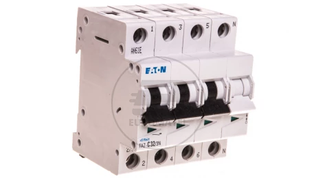 Wyłącznik nadprądowy 3P+N C 32A 15kA AC FAZ C32/3N 278978