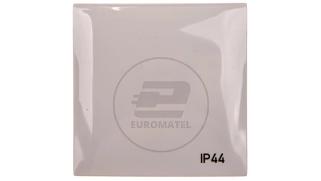 Integro Flow Ramka pojedyncza z pokrywą z nadrukiem IP44 szara 0918282597