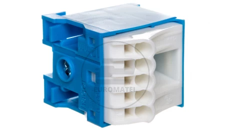 Blok samozaciskow 63A QC niebieski 6 przyłączy 33x30x34mm KN06N