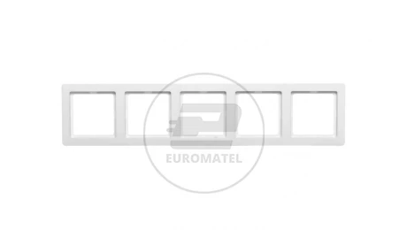 Berker Q.1 Ramka pięciokrotna śnieżnobiały aksamit 10156089