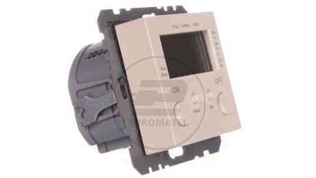 Merten System M Zegar elektroniczny z wyświetlaczem 1000W 230V kremowy MTN581244