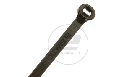 Opaska kablowa 200x4,5 czarna UV 2-LOCK zęby stalowe BMTN2048 /100szt./
