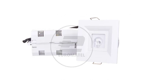 Oprawa awaryjna 3W 3h IP20 IIkl. dwuzadaniowa LOVATO P LED LVPO/3W/C/3/SA/X/WH