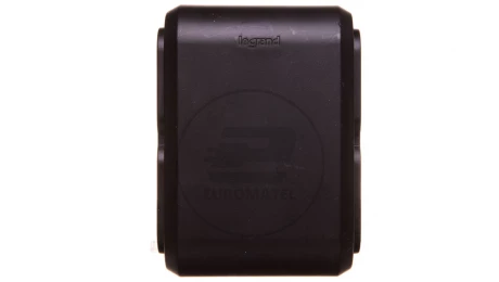 HELMO Rozgałęźnik wtyczkowy Euro 4x2P 6A czarny 50651