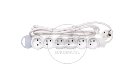 HELMO Przedłużacz standard 6x2P+Z 3m 50062