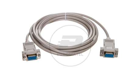 Kabel połączeniowy RS232 null-modem Typ DSUB9/DSUB9, Ż/Ż beżowy 3m AK-610100-030-E