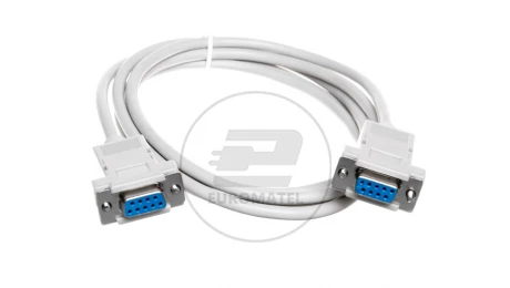 Kabel połączeniowy RS232 null-modem Typ DSUB9/DSUB9, Ż/Ż beżowy 1,8m AK-610100-018-E