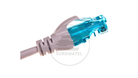 Kabel krosowy (Patch Cord) U/UTP kat.5e szary 10m DK-1512-100