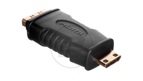 Adapter HDMI Highspeed 2.0 z Eth. Typ HDMI C/HDMI A, M/Ż czarny AK-330508-000-S AK-330508-000-S