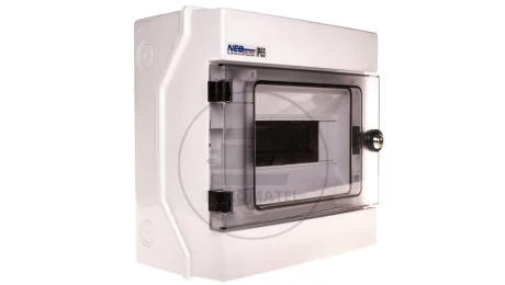 Rozdzielnica hermetyczna modułowa (500V AC ,1000V DC) 1x8 z zamkiem natynkowa IP65 RH-8/Z 36.9