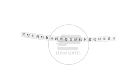 Oznacznik DK2/Z6 /61-70/ biały 89207006 /100szt./