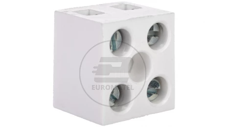 Listwa zaciskowa 2-torowa 4mm2 z podkładką biała LTE2-4.0P 25322426
