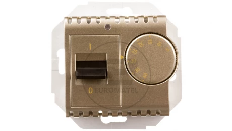 Simon 54 Regulator temperatury z czujnikiem wewnętrznym złoty mat DRT10W.02/44