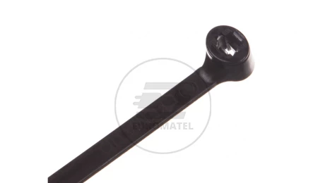 Opaska kablowa 360x4,5 czarna UV 2-LOCK zęby stalowe BMTN3749 /100szt./
