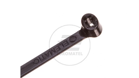 Opaska kablowa 290x4,5 czarna UV 2-LOCK zęby stalowe BMTN3048 /100szt./