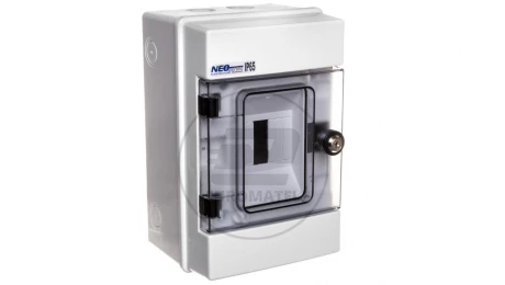 Rozdzielnica hermetyczna modułowa (500V AC ,1000V DC) 1x4 z zamkiem natynkowa IP65 RH-4/Z 36.05