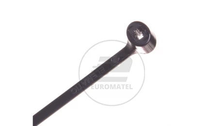 Opaska kablowa 200x2,5 czarna UV 2-LOCK zęby stalowe BMTN2025 /100szt./