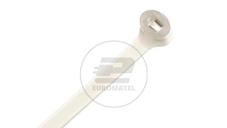 Opaska kablowa 360x4,5 biała 2-LOCK zęby stalowe BMTB3749 /100szt./