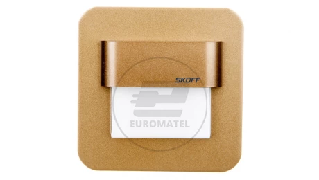 Oprawa LED 1,6W SALSA MAX M (mosiądz mat) / WW (ciepły biały) Aluminium + lakier IP56 MH-SST-M-H-1-PL-00-01