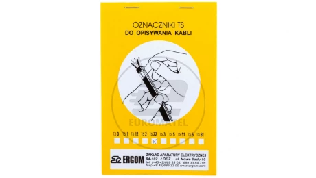 Oznacznik do opisywania ręcznego TS 22 biały E04ZP-02010101000 /280szt./