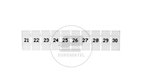 Oznacznik do złączek EZU-5/21-30 biały R34RR-07060001410 /100szt/