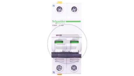 Wyłącznik nadprądowy 1P+N C 16A 10kA AC iC60H-C16-1N A9F07616