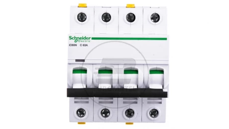 Wyłącznik nadprądowy 4P C 63A 6kA AC iC60N-C63-4 A9F04463