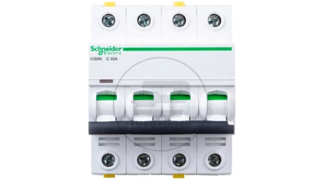 Wyłącznik nadprądowy 4P C 32A 6kA AC iC60N-C32-4 A9F04432