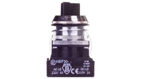 Przełącznik 2 położeniowy pokrętło 30mm czarny 2Z bez samopowrotu W0-NEF30-TPA 2X S