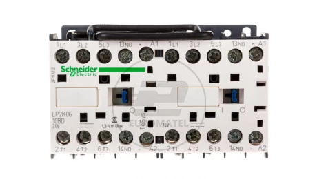 Stycznik nawrotny 6A 3kW 24V DC LP2K0610BD