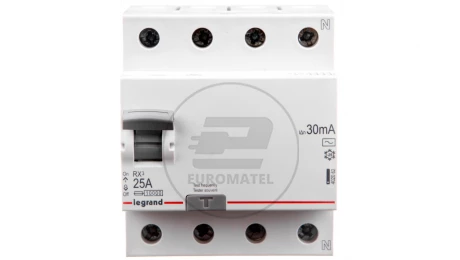 Wyłącznik różnicowoprądowy 4P 25A 0,03A typ AC P304 RX3 402062