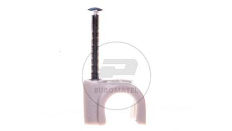 Uchwyt do kabli ISO 8mm z gwoździem 2x25mm 2008 25 LGR 2227614 /100szt./