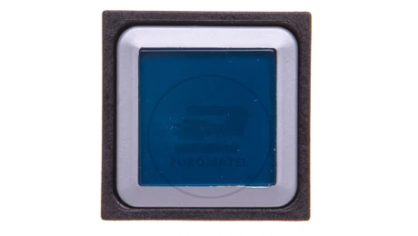 Naped przycisku 25x25mm niebieski bez samopowrotu z podświetleniem Q25LTR-BL/WB 086330